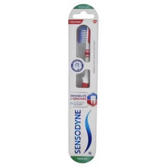 Sensodyne Brosse à Dents Sensibilité et Gencives Medium