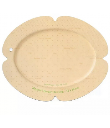 Mepilex Border Flex Oval Pansements x 16