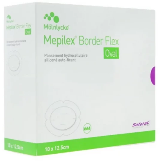 Mepilex Border Flex Oval Pansements x 16