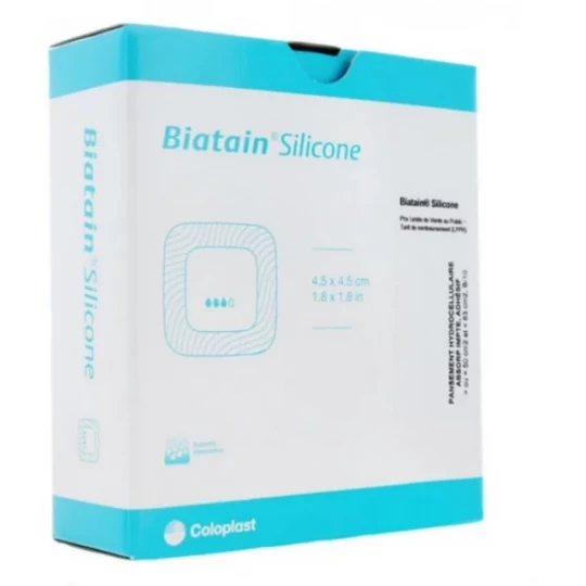 Coloplast Biatain Silicone 10 pansements hydrocellulaires