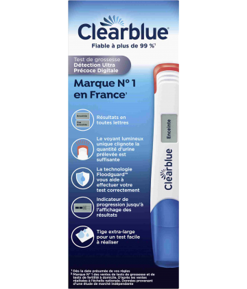 Clearblue Test de Grossesse Digital Détection Précoce