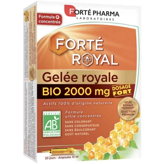 Forté Pharma Gelée Royale Bio 2000 mg Ampoules x 20