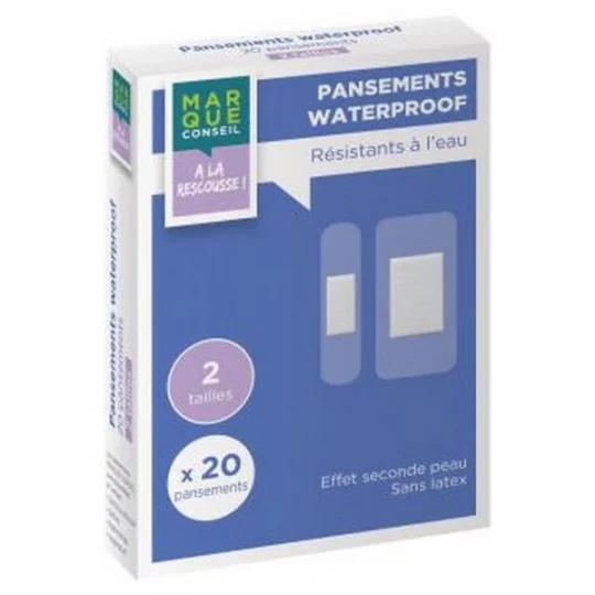 Marque Conseil Pansements Waterproof x 20