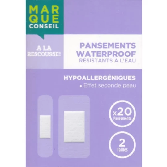 Marque Conseil Pansements Waterproof x 20 - image 3