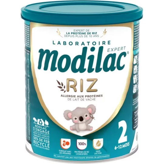 Modilac Expert Riz Lait 2 ème Âge 800 g