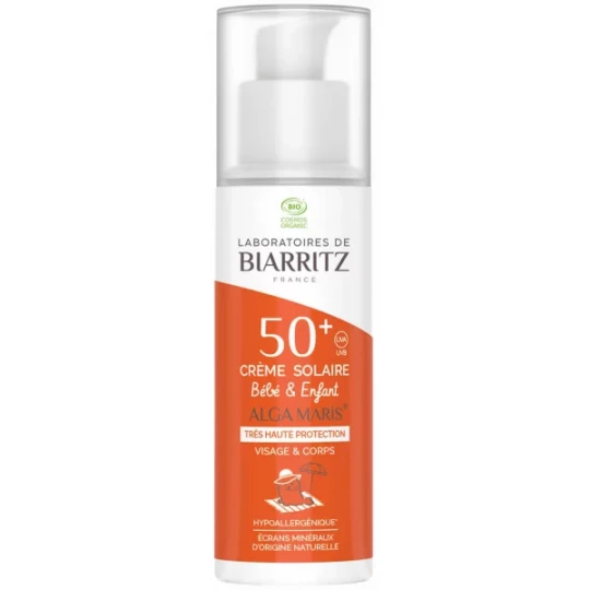 Laboratoires de Biarritz Alga Maris Crème Solaire Enfant SPF50+ Bio - image 2