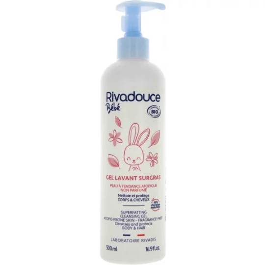 Rivadouce Bébé Bio Gel Lavant Surgras