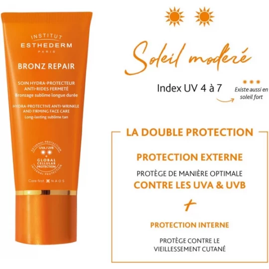 Institut Esthederm Bronz Repair Soin Protecteur Anti-Rides Fermeté Soleil Modéré 50 ml - image 5