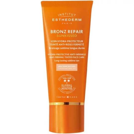 Institut Esthederm Bronz Repair Sunkissed Soin Protecteur Teinté Anti-Rides Fermeté Soleil Modéré 50 ml