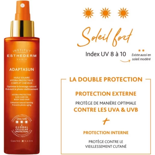 Institut Esthederm l'Huile Solaire Soin Protecteur Corps et Cheveux Soleil Fort 150 ml - image 6
