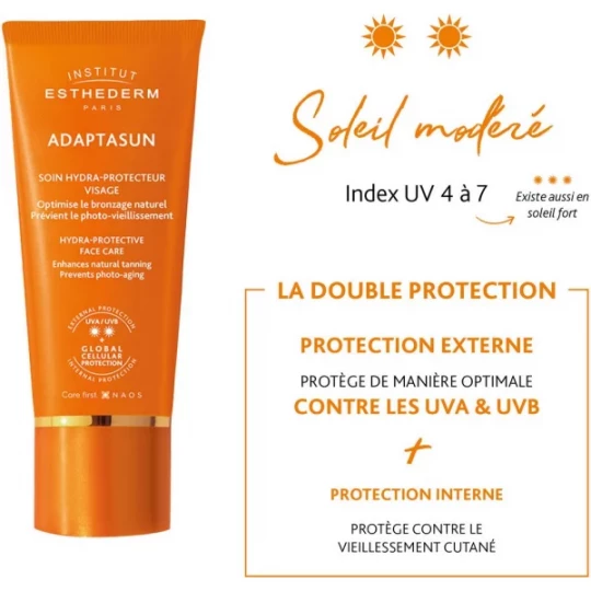 Institut Esthederm Adaptasun Soin Protecteur Visage Soleil Modéré 50 ml - image 5