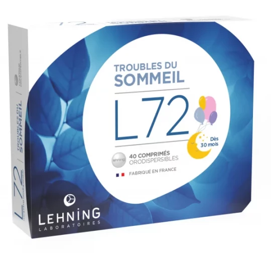 Lehning n°72 Troubles du Sommeil Comprimés