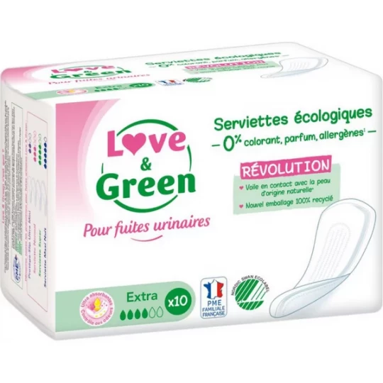 Love & Green Serviettes Écologique Incontinence Urinaire - image 2