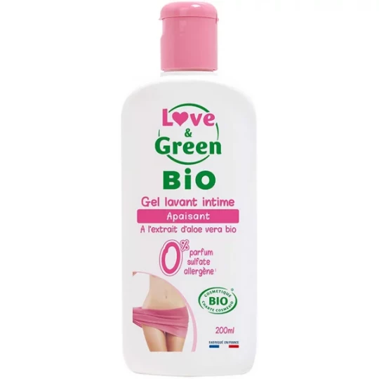Love & Green Gel Lavant Intime Apaisant Bio 200 ml