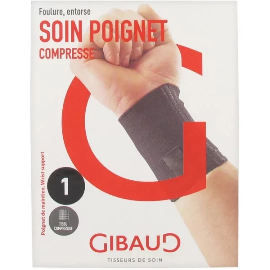 Gibaud Soin Poignet De Maintien Compresse