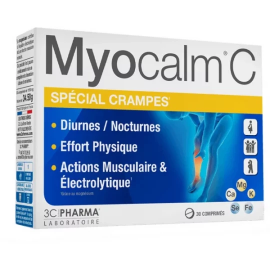 3C Pharma Myocalm C Crampes x 30