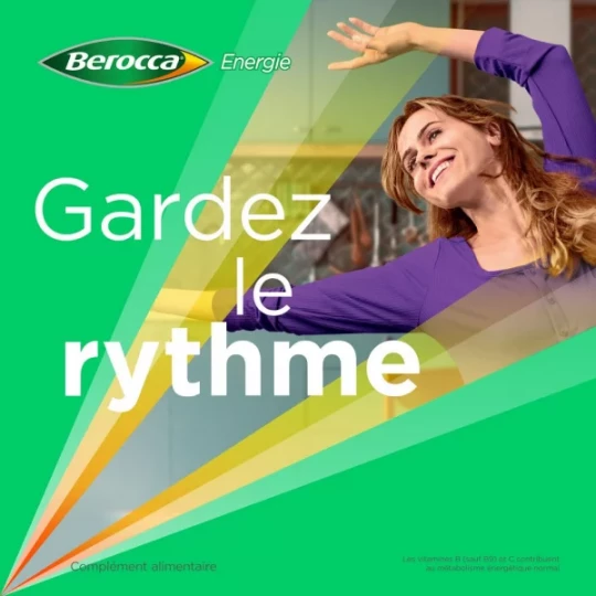 Berocca Energie Cassis Vitamine B et C, Magnésium et Zinc Comprimés Effervescents x 30 - image 4