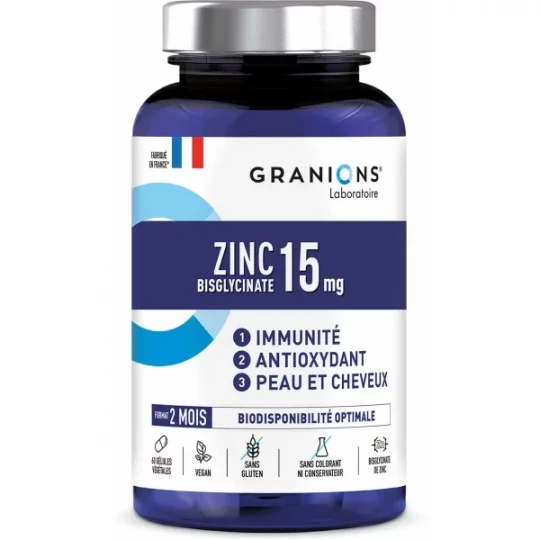 Granions Zinc 15 mg Gélules x 60