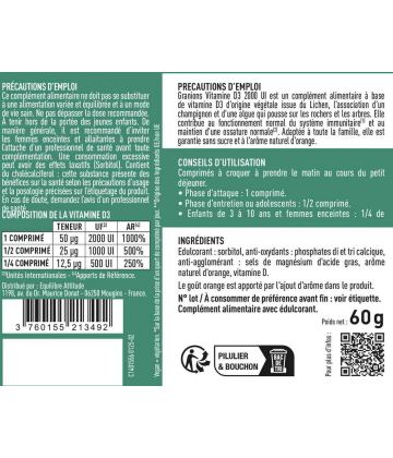 Granions Vitamine D3 2000 x 30