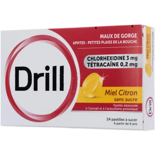 Drill Pastilles Sans Sucre Miel Citron - image 5