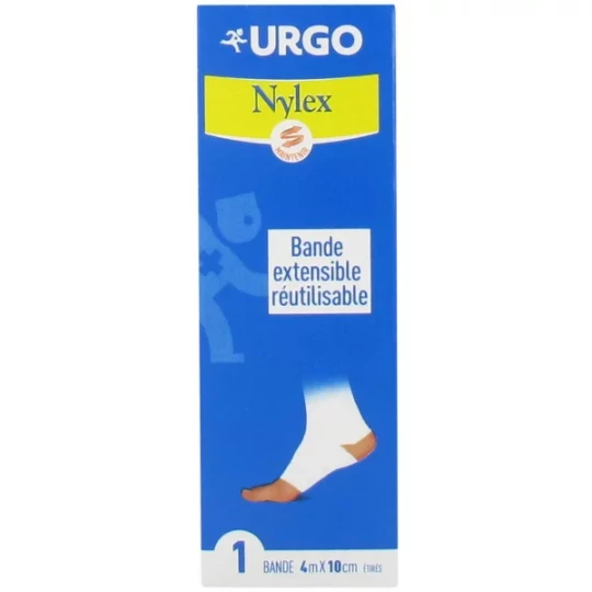 Urgo Nylex Bande Extensible Réutilisable 4 m x 10 cm
