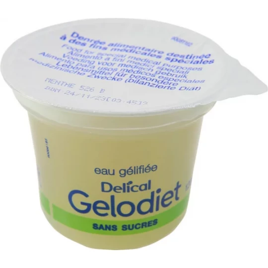Delical Gelodiet Eau Gélifiée Menthe Sans Sucres 4 x 120 g - image 2
