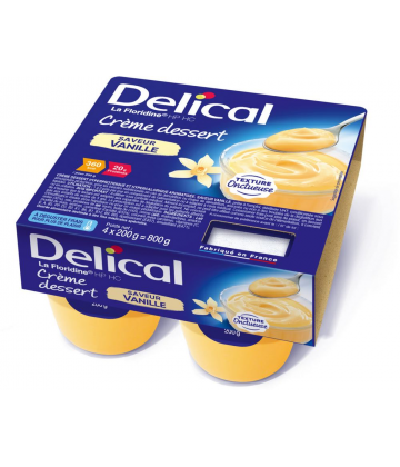 Delical Crème Dessert HP HC La Floridine 4 x 200 g