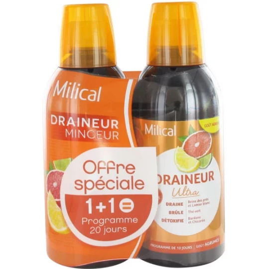 Milical Draineur Ultra 2 x 500 ml