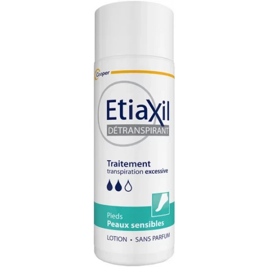 Etiaxil Pieds Traitement Détranspirant Peaux Sensibles 100 ml