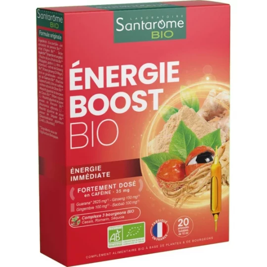 Santarome Energie Boost Bio Ampoules 10 ml x 20