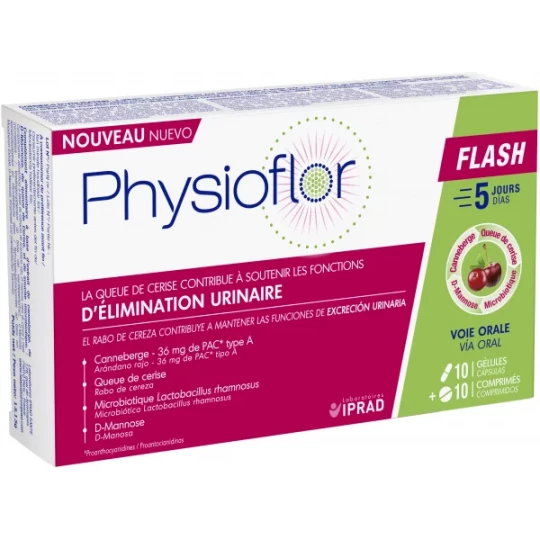 Physioflor Flash Voie Orale Comprimés x 10 + Gélules x 10
