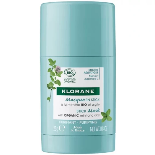 Klorane Menthe Aquatique Masque Visage Stick 25 g
