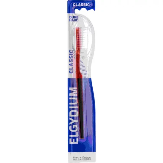 Elgydium Classic Brosse à Dents Dure Rouge