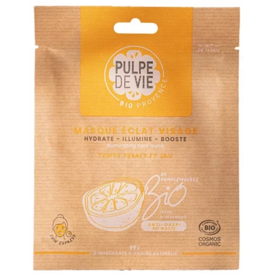 Pulpe de Vie Masque Éclat Pamplemousse Bio 150 ml