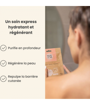 Pulpe de Vie Masque Anti Grise Mine Pêche Bio - image 2