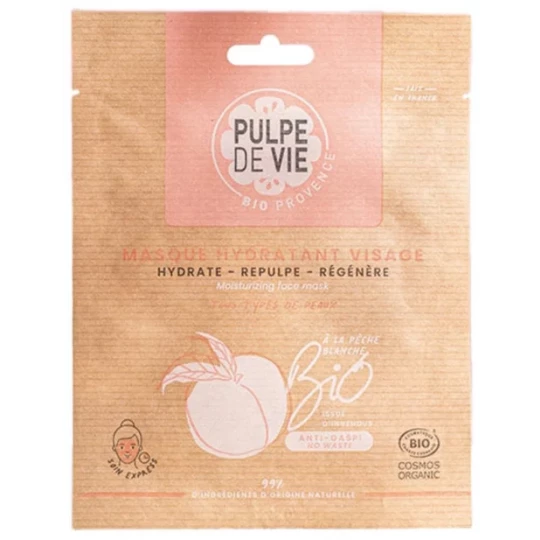 Pulpe de Vie Masque Anti Grise Mine Pêche Bio