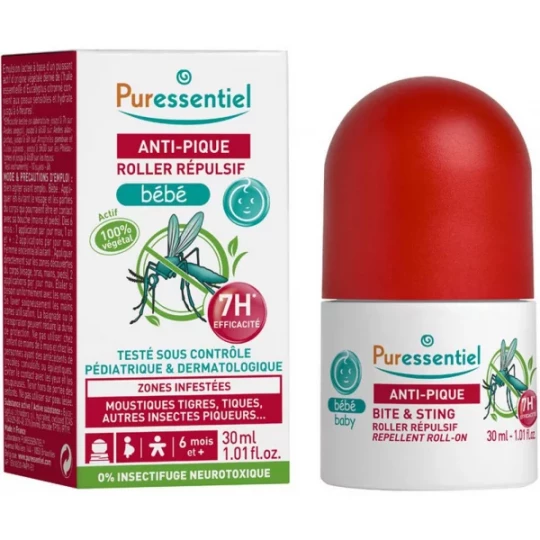 Puressentiel Anti-Pique Roller Répulsif Bébé 30 ml