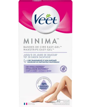 VEET Minima Bande de Cire Easy-Gel Jambes x 40