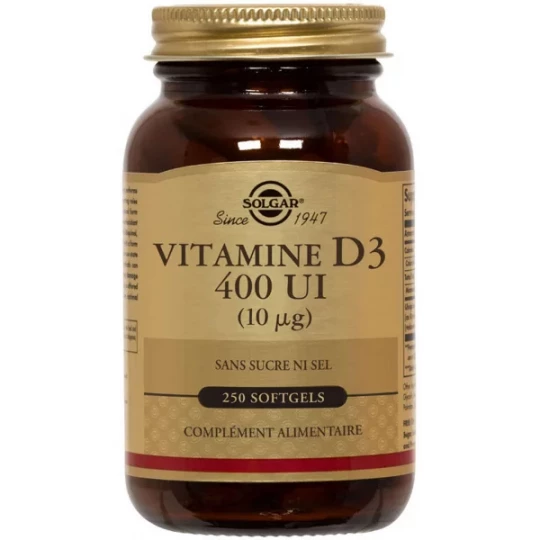 Solgar Vitamine D3 Gélules x 250