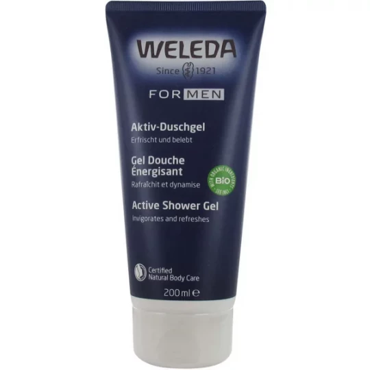 Weleda For Men Active Fresh Gel Douche Énergisant Bio 200 ml