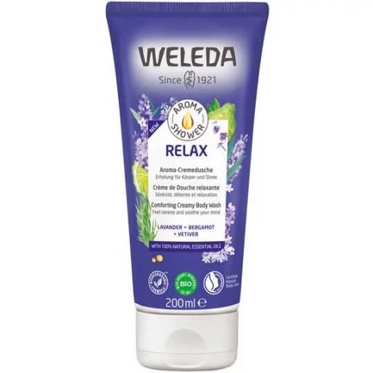 Weleda Aroma Shower Relax Crème de Douche Relaxante Bio 200 ml