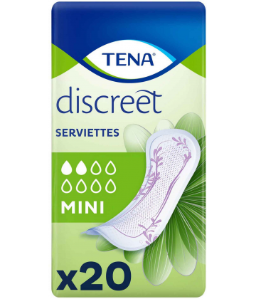 TENA Discreet Serviettes pour fuites urinaires