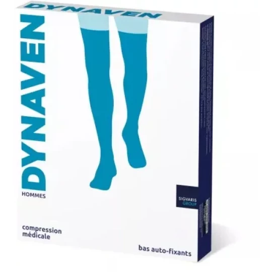Sigvaris Dynaven Fin Bas Auto-Fixants Homme Classe 3 - image 2