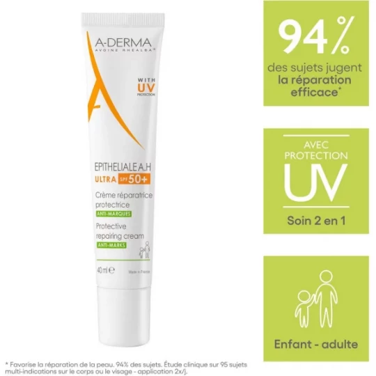 A-Derma Epitheliale AH Crème Réparatrice SPF 50+ - image 4