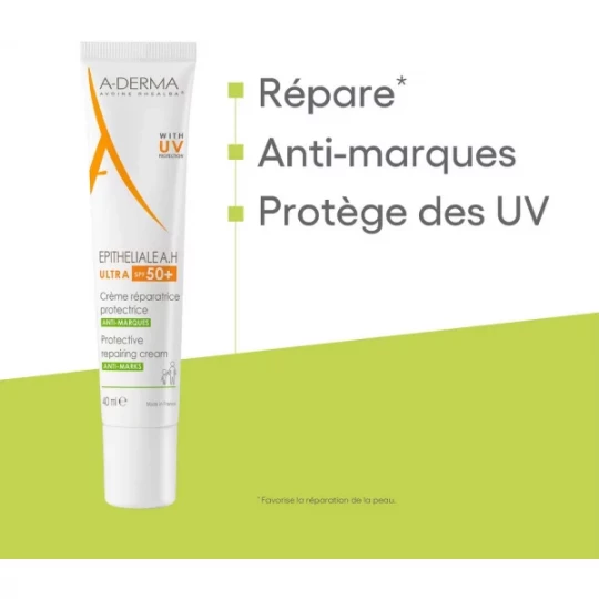 A-Derma Epitheliale AH Crème Réparatrice SPF 50+ - image 8