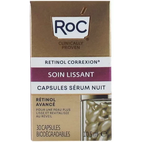 Roc Rétinol Correction Soin Lissant Capsules Sérum Nuit - image 2