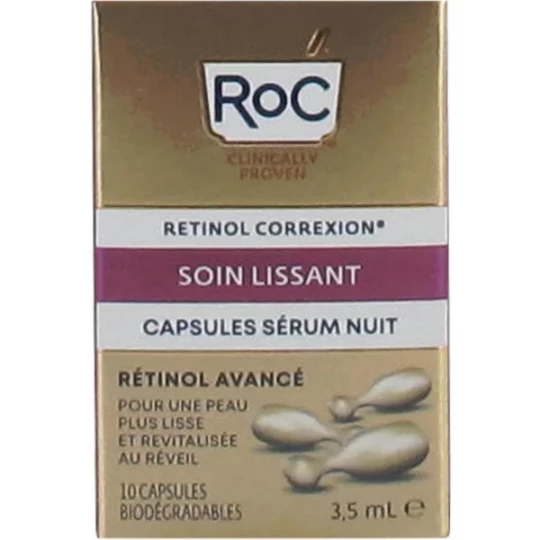 Roc Rétinol Correction Soin Lissant Capsules Sérum Nuit