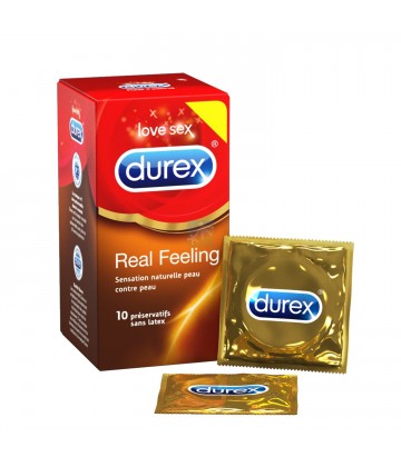 Durex Préservatifs Love Sex Real Feeling x 10