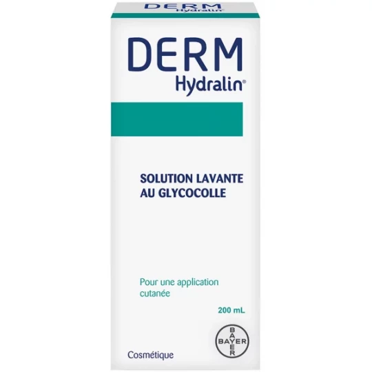 Derm Hydralin Solution Lavante au Glycocolle 200 ml