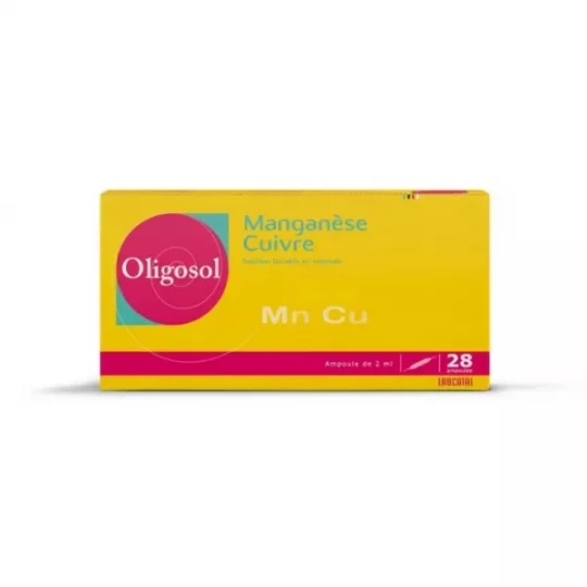 Oligosol Manganèse-Cuivre x 28